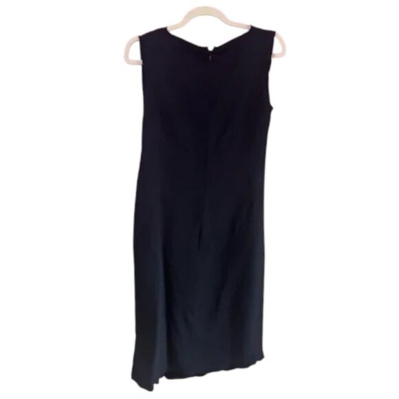 Aquilano Rimondi black pleated sheath dress size 40 - Picture 3 of 6